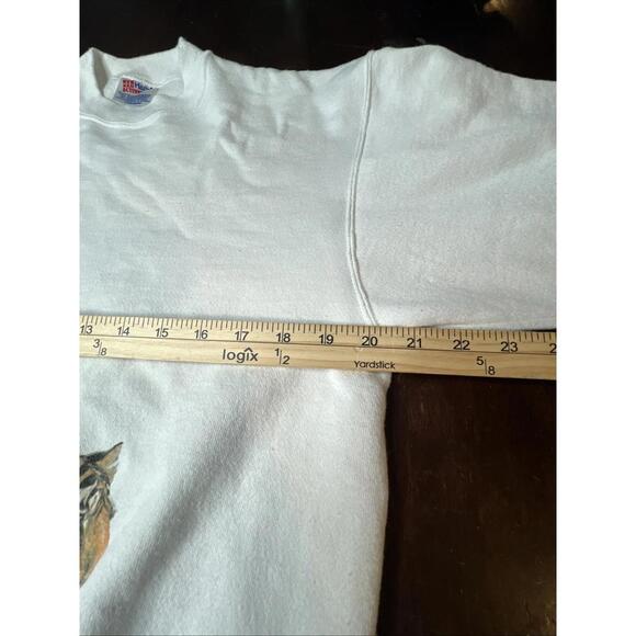 VINTAGE 80s Harlequin NG 1989 Tiger Lion Leopard Crewneck Large  Rock RARE VNTG - Picture 9 of 9